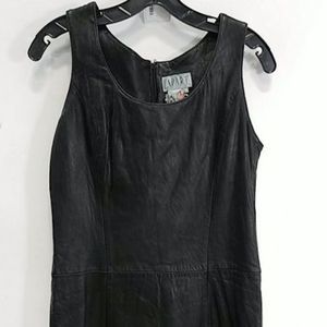 Black Leather Dress Size 8